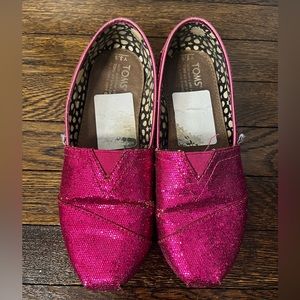 Toms - Hot Pink Sequin shoes - 3.5Y